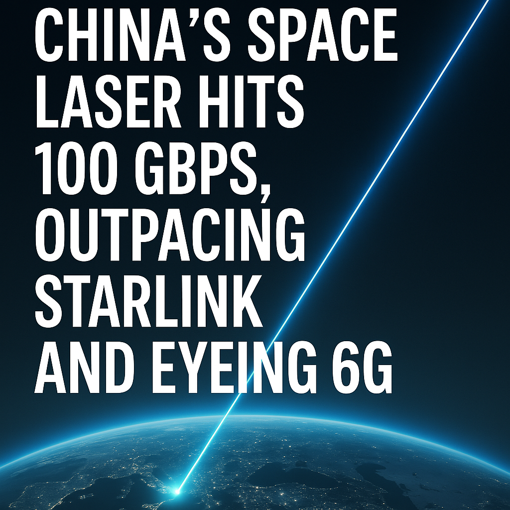 Beyond Starlink: China's 100Gbps Laser Tech Paves Way for Space-Based 6G